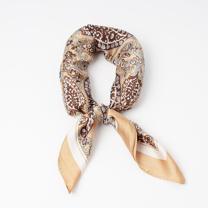 Hovedbilde Rosenvinge lite skjerf, beige paisley